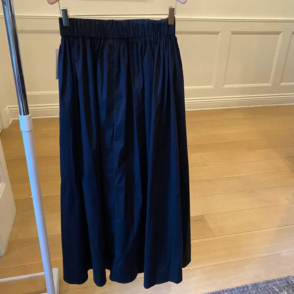 Adriana Degreas Cotton black maxi skirt brazil medium NWT